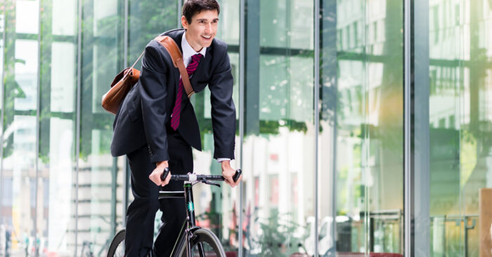 uso bicicleta en el trabajo