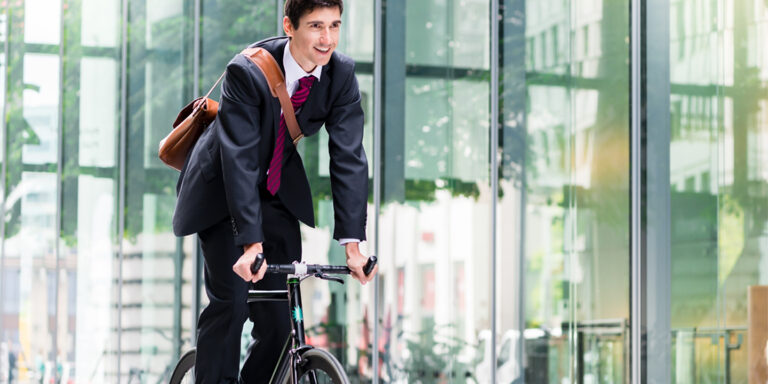 bici y estrés uso bicicleta en el trabajo