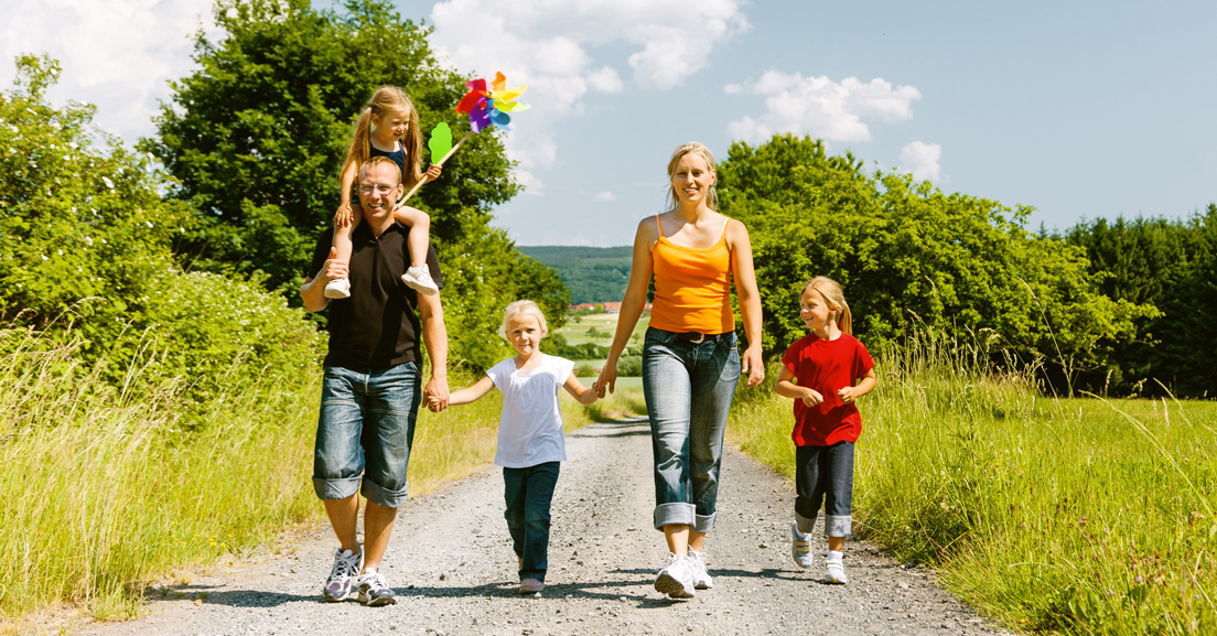 paseo en familia